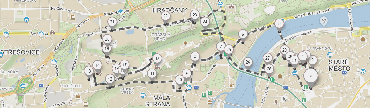Карта с обозначенным маршрутом отображается в новом окне